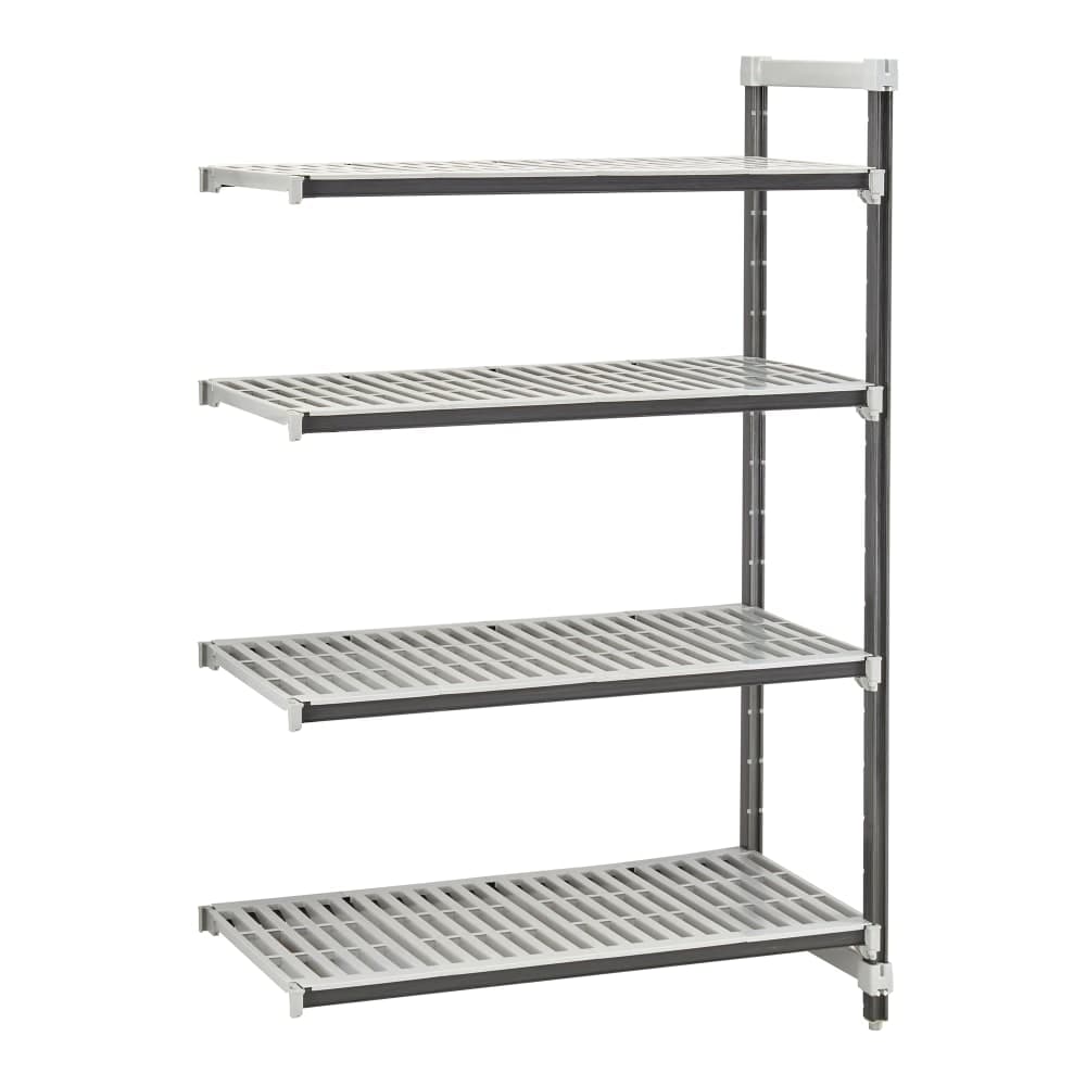 Cambro EXA243064V4480 30" NSF 4-Tier Polymer Shelf Kit - Camshelving® Elements XTRA, 24"W, 64"H