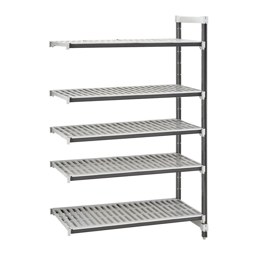 Cambro EXA243064V5480 30" NSF 5-Tier Polymer Shelf Kit - Camshelving® Elements XTRA, 24"W, 64"H
