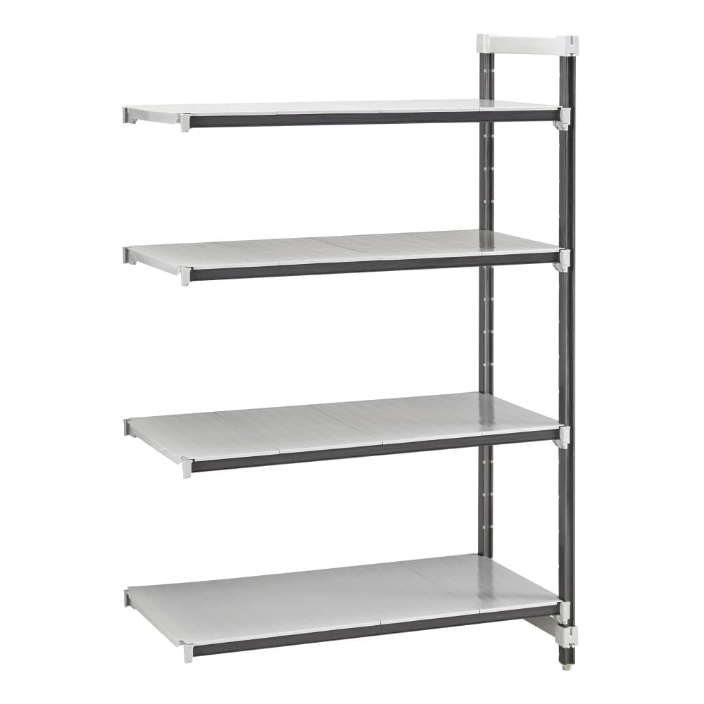 Cambro EXA243664S4480 36" NSF 4-Tier Polymer Shelf Kit - Camshelving® Elements XTRA, 24"W, 64"H