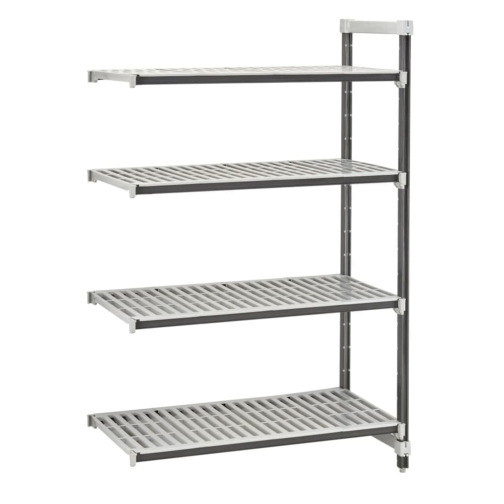 Cambro EXA243664V4480 36" NSF 4-Tier Polymer Shelf Kit - Camshelving® Elements XTRA, 24"W, 64"H