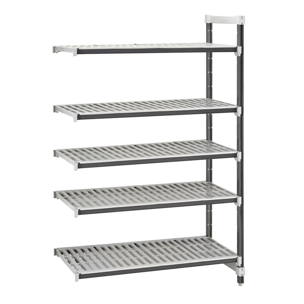 Cambro EXA243664V5480 36" NSF 5-Tier Polymer Shelf Kit - Camshelving® Elements XTRA, 24"W, 64"H