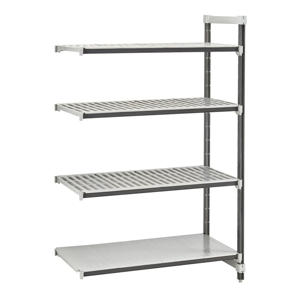 Cambro EXA243664VS4480 36" NSF 4-Tier Polymer Shelf Kit - Camshelving® Elements XTRA, 24"W, 64"H