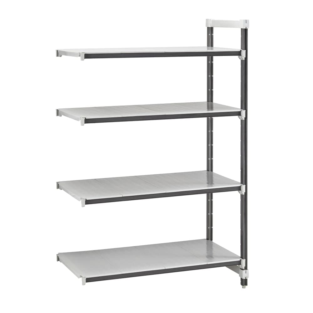 Cambro EXA243684S4480 36" NSF 4-Tier Polymer Shelf Kit - Camshelving® Elements XTRA, 24"W, 84"H