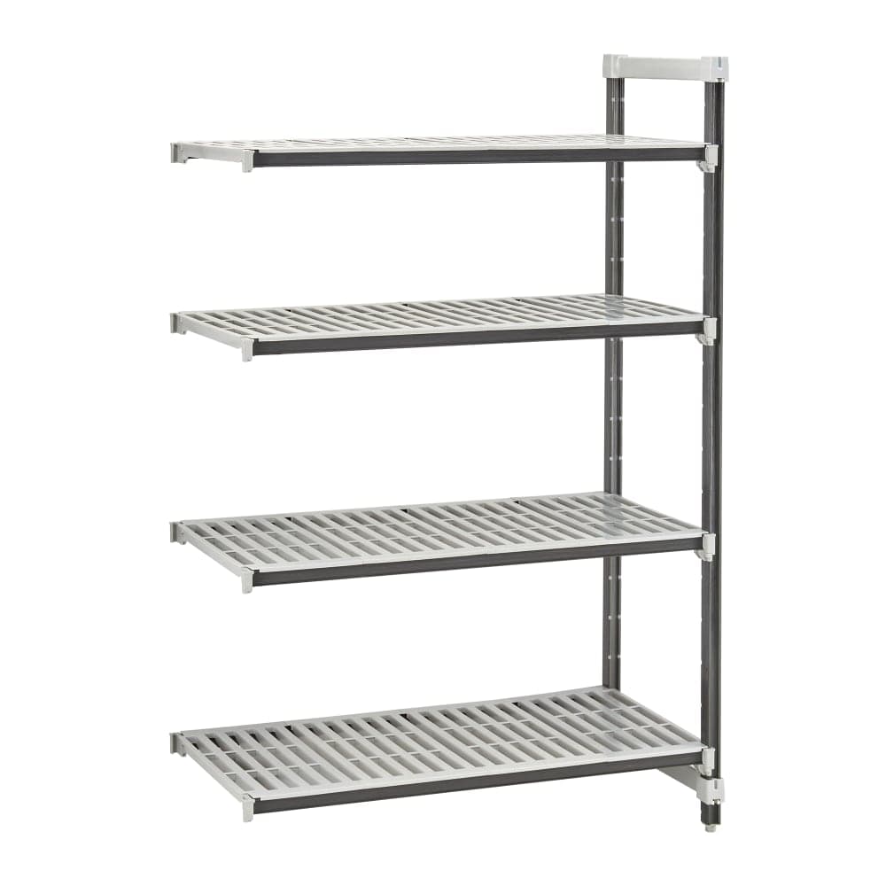 Cambro EXA243684V4480 36" NSF 4-Tier Polymer Shelf Kit - Camshelving® Elements XTRA, 24"W, 84"H