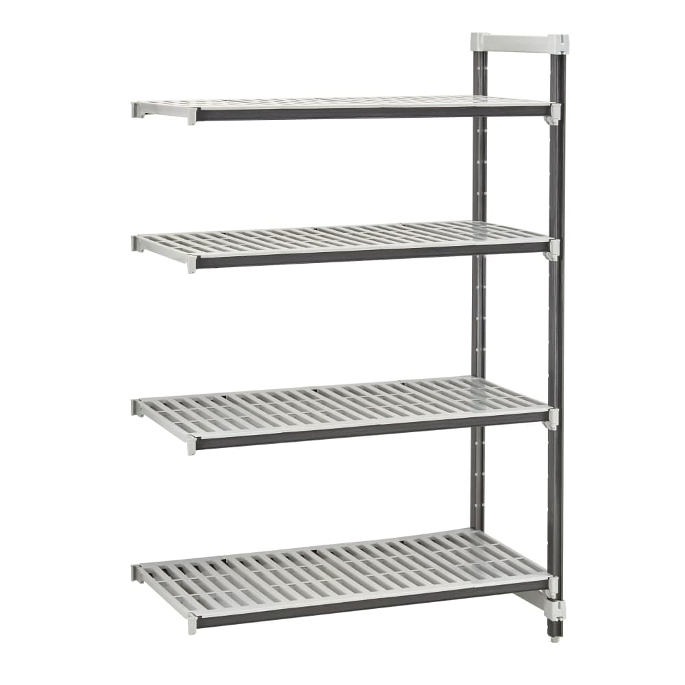 Cambro EXA244264V4480 42" NSF 4-Tier Polymer Shelf Kit - Camshelving® Elements XTRA, 24"W, 64"H