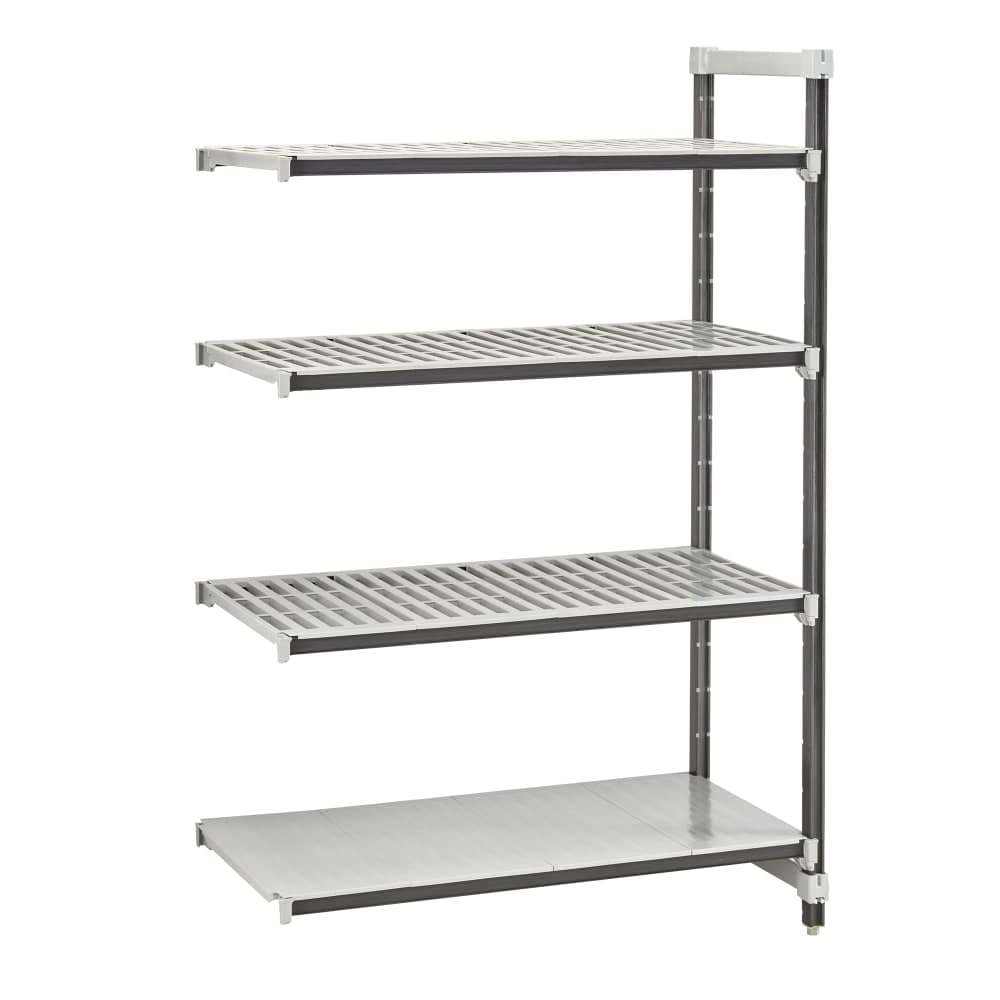 Cambro EXA244264VS4480 42" NSF 4-Tier Polymer Shelf Kit - Camshelving® Elements XTRA, 24"W, 64"H