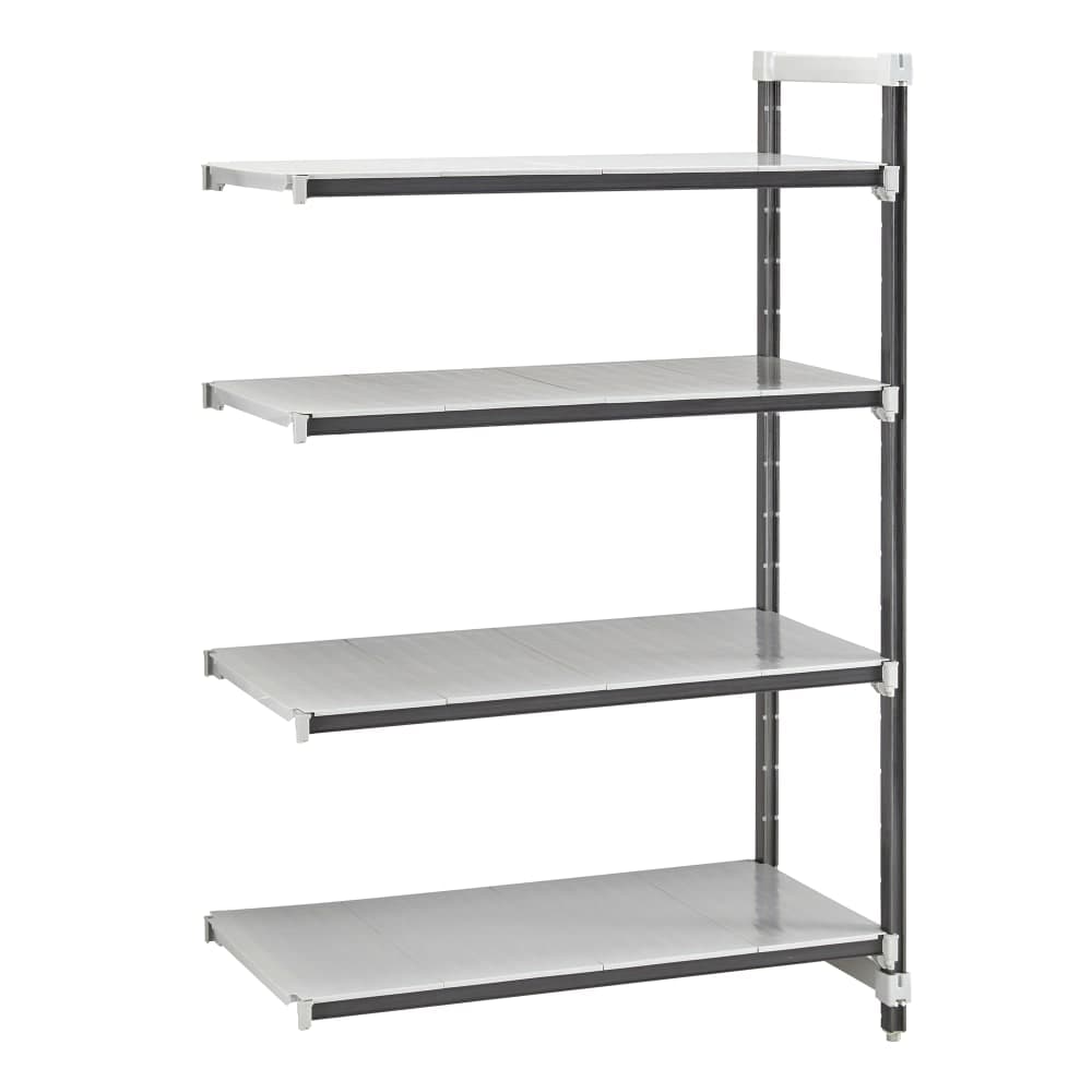 Cambro EXA244272S4480 42" NSF 4-Tier Polymer Shelf Kit - Camshelving® Elements XTRA, 24"W, 72"H