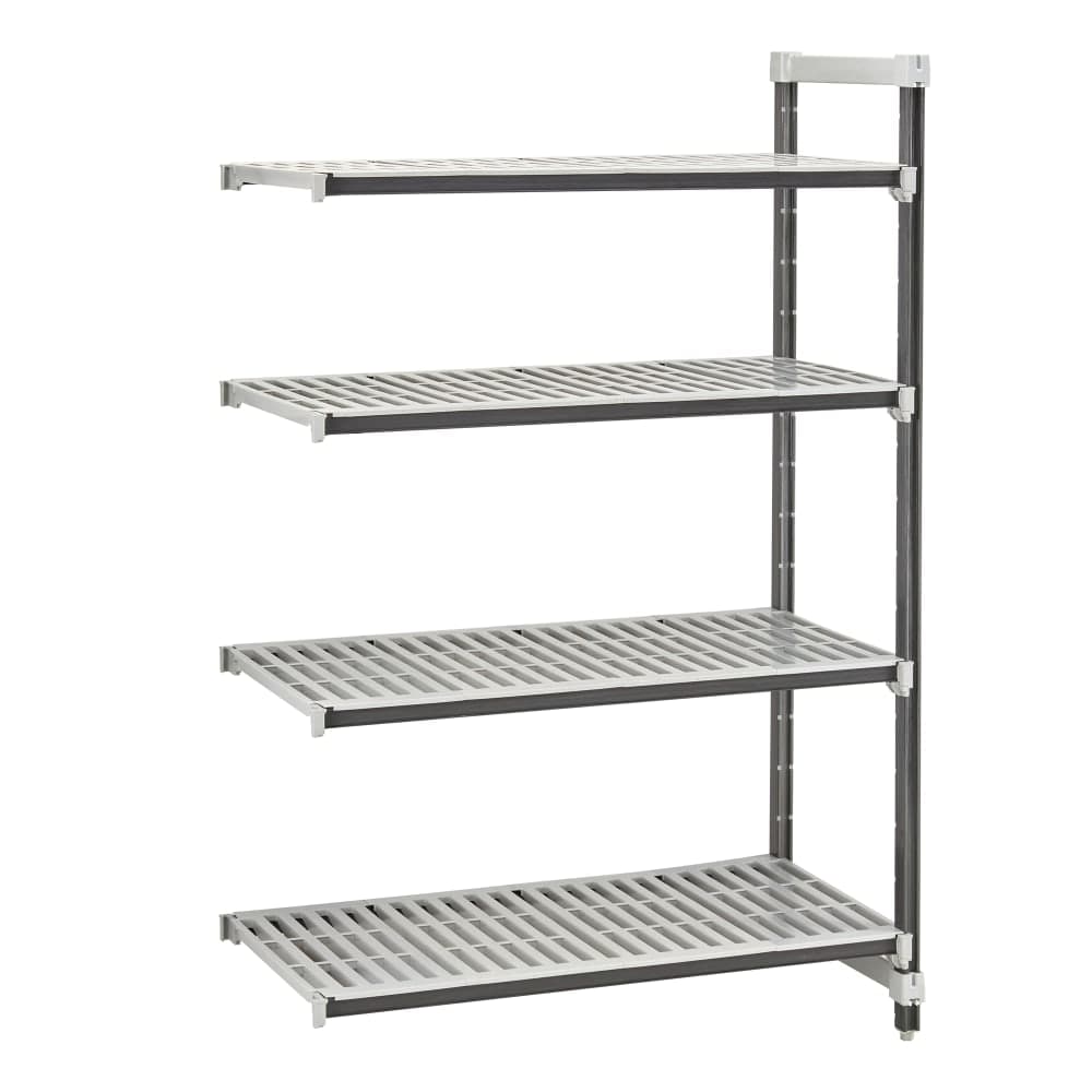 Cambro EXA244284V4480 42" NSF 4-Tier Polymer Shelf Kit - Camshelving® Elements XTRA, 24"W, 84"H