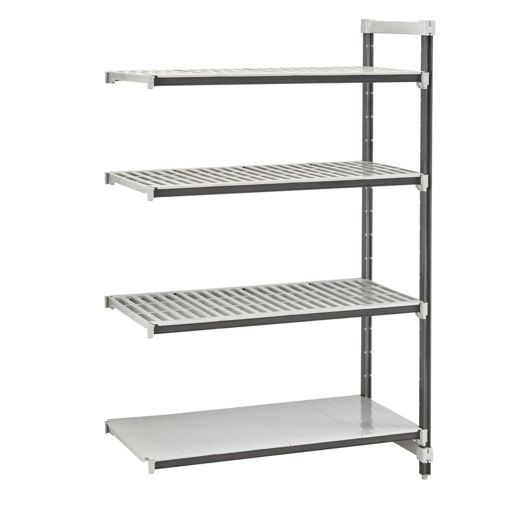 Cambro EXA244284VS4480 42" NSF 4-Tier Polymer Shelf Kit - Camshelving® Elements XTRA, 24"W, 84"H