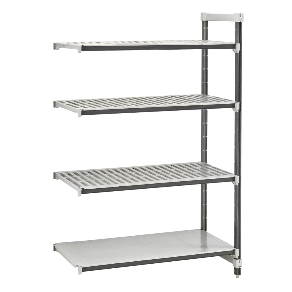 Cambro EXA244864VS4480 48" NSF 4-Tier Polymer Shelf Kit - Camshelving® Elements XTRA, 24"W, 64"H