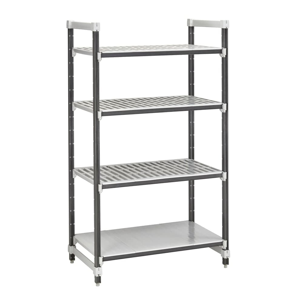 Cambro EXU184272VS4480 42" NSF 4-Tier Polymer Shelf Kit - Camshelving® Elements XTRA, 18"W, 72"H
