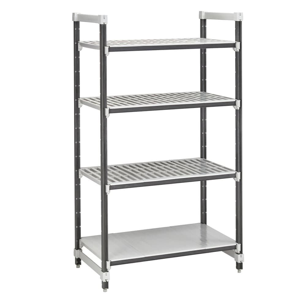 Cambro EXU213684VS4480 36" NSF 4-Tier Polymer Shelf Kit - Camshelving® Elements XTRA, 21"W, 84"H