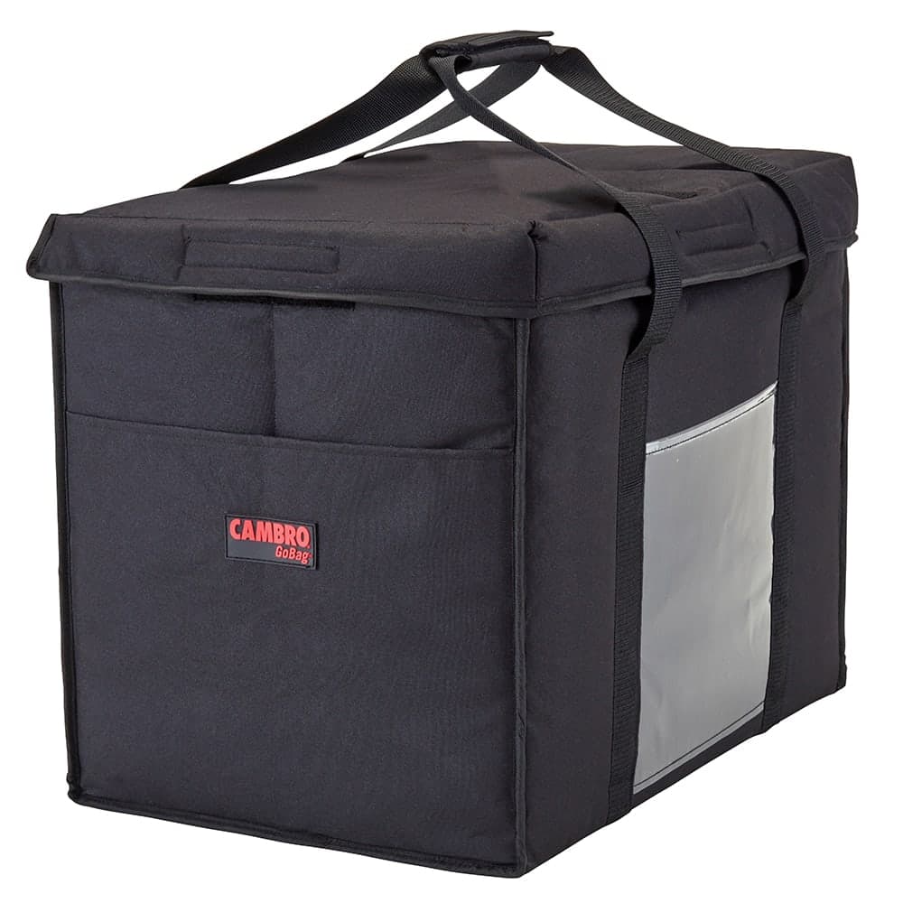 Cambro GBD211417110 GoBag™ Food Delivery Bag - 21" x 14" x 17", Nylon, Black