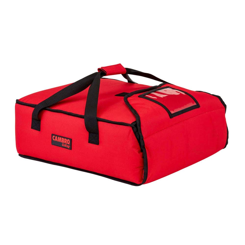 Cambro GBP216521 GoBag™ Pizza Delivery Bag - 16 1/2" x 18" x 6 1/2", Nylon, Red