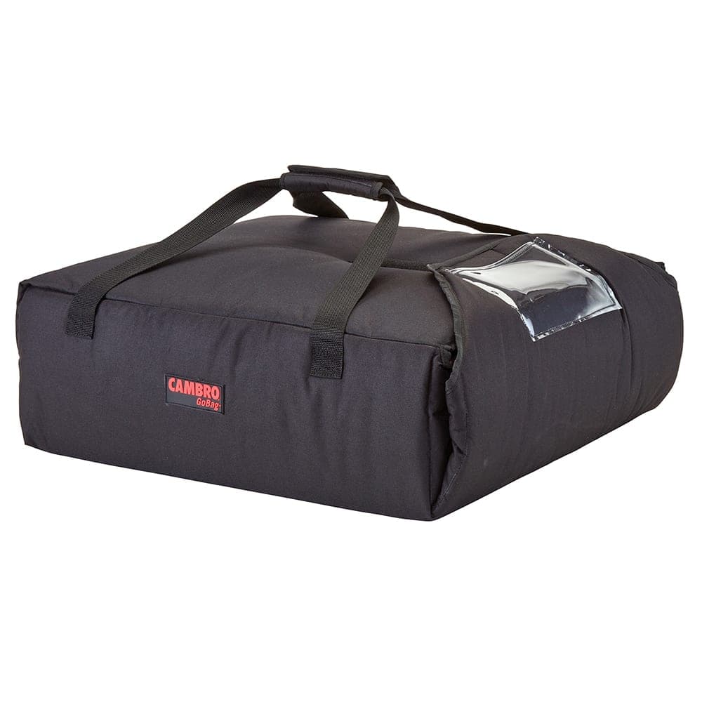 Cambro GBP220110 GoBag® Pizza Delivery Bag - 20 3/4" x 21 3/4" x 6 1/2", Nylon, Black
