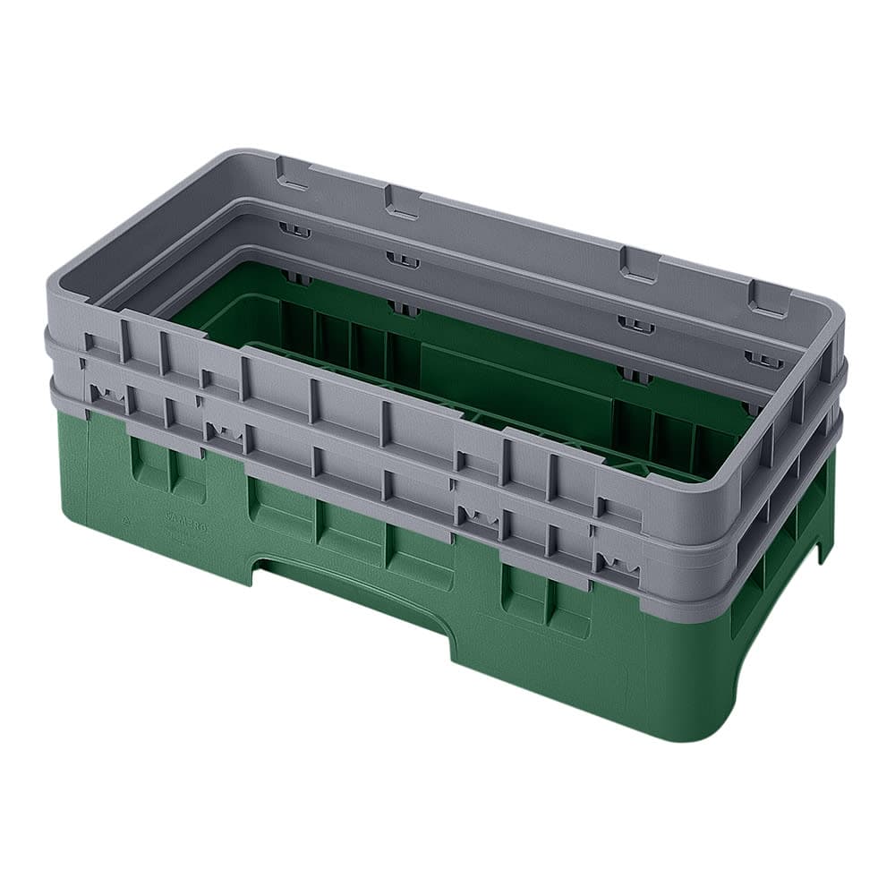 Cambro HBR578119 Camrack Base Rack - (2)Extenders, Half-Size, Sherwood Green