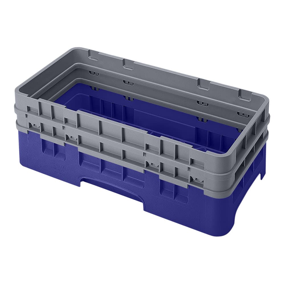 Cambro HBR578186 Camrack Base Rack - (2)Extenders, Half-Size, Navy Blue