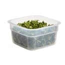 Cambro HFSFSPROPP190 1/2 qt CamSquare® FreshPro Square Food Storage Container - Polypropylene, Translucent thumbnail 4