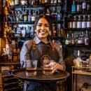 Cambro HT12CW196 12 oz Azure Blue Plastic Tumbler thumbnail 4