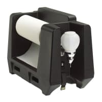 Cambro HWAPR131 Handwashing Station w/ Roll Paper Towel & Soap Dispensers - Plastic, Dark Brown thumbnail 2