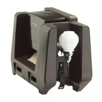 Cambro HWATD110 Handwashing Station w/ Multi Fold Paper Towel & Soap Dispensers - Plastic, Black thumbnail 2