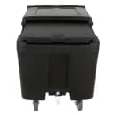 Cambro ICS125L110 125 lb SlidingLid™ Insulated Mobile Ice Caddy - Plastic, Black thumbnail 2