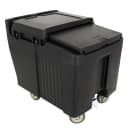 Cambro ICS125L110 125 lb SlidingLid™ Insulated Mobile Ice Caddy - Plastic, Black thumbnail 3