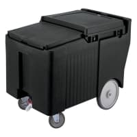 Cambro ICS175LB131 175 lb SlidingLid™ Insulated Mobile Ice Caddy - Plastic, Dark Brown thumbnail 2