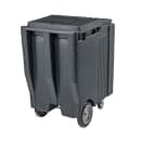 Cambro ICS200TB191 200 lb SlidingLid™ Insulated Mobile Ice Caddy - Plastic, Granite Gray thumbnail 3