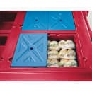 Cambro KVC854158 Kiosk Type Food Cart w/ Lockable Storage, 85 1/8"L x 33 1/2"W x 70 1/2"H, Red thumbnail 2