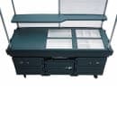 Cambro KVC854C426 85 1/8" CamKiosk® Food Cart w/ (4) Full Size Food Pan Capacity, Black/Granite Gray/Kentucky Green thumbnail 2