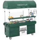 Cambro KVC854C519 Kiosk Type Food Cart w/ Cover & Lockable Storage, 85 1/8"L x 33 1/2"W x 94"H, Green thumbnail 3