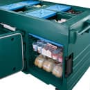 Cambro KVC854C519 Kiosk Type Food Cart w/ Cover & Lockable Storage, 85 1/8"L x 33 1/2"W x 94"H, Green thumbnail 4