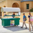 Cambro KVC854C519 Kiosk Type Food Cart w/ Cover & Lockable Storage, 85 1/8"L x 33 1/2"W x 94"H, Green thumbnail 7