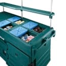 Cambro KVC856C519 85 1/8" CamKiosk® Food Cart w/ (6) Full Size Food Pan Capacity, Kentucky Green thumbnail 3
