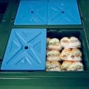 Cambro KVC856C519 85 1/8" CamKiosk® Food Cart w/ (6) Full Size Food Pan Capacity, Kentucky Green thumbnail 4
