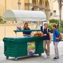 Cambro KVC856C519 85 1/8" CamKiosk® Food Cart w/ (6) Full Size Food Pan Capacity, Kentucky Green thumbnail 6