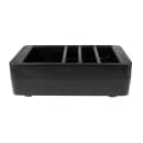 Cambro LCDCH110 Condiment Organizer w/ (4) Bins - Black thumbnail 2