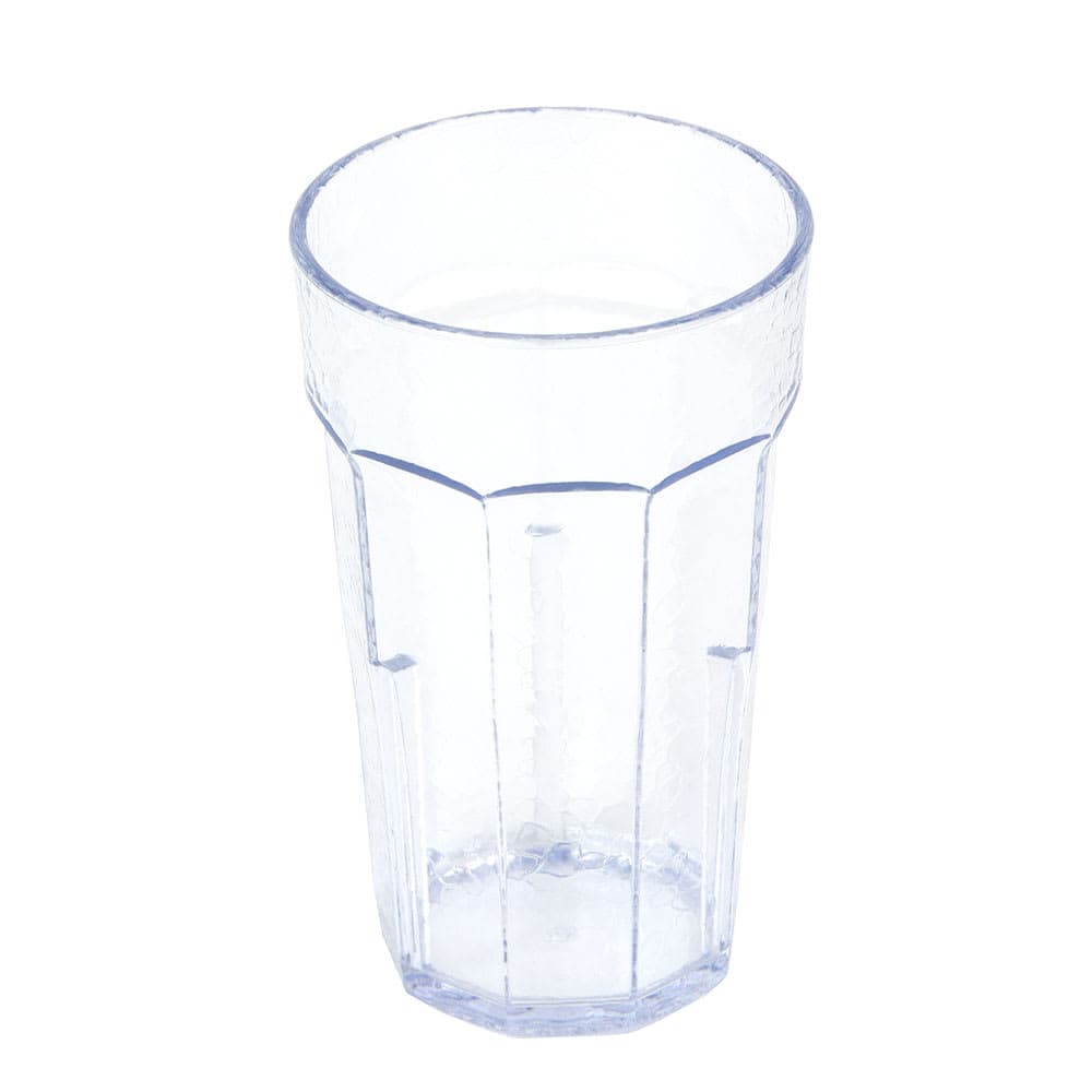 Cambro LT10152 10 oz Clear Hammered Plastic Tumbler