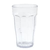 Cambro LT12427 12 oz Spanish Green Hammered Plastic Tumbler thumbnail 4