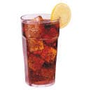 Cambro LT22152 22 oz Clear Hammered Plastic Tumbler thumbnail 4