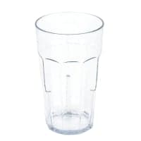 Cambro LT22427 22 oz Spanish Green Hammered Plastic Tumbler thumbnail 4