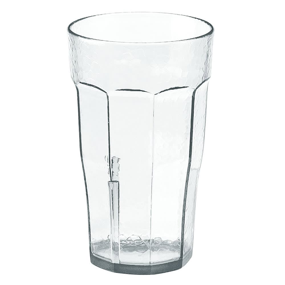 Cambro LT6152 6 oz Clear Hammered Plastic Tumbler