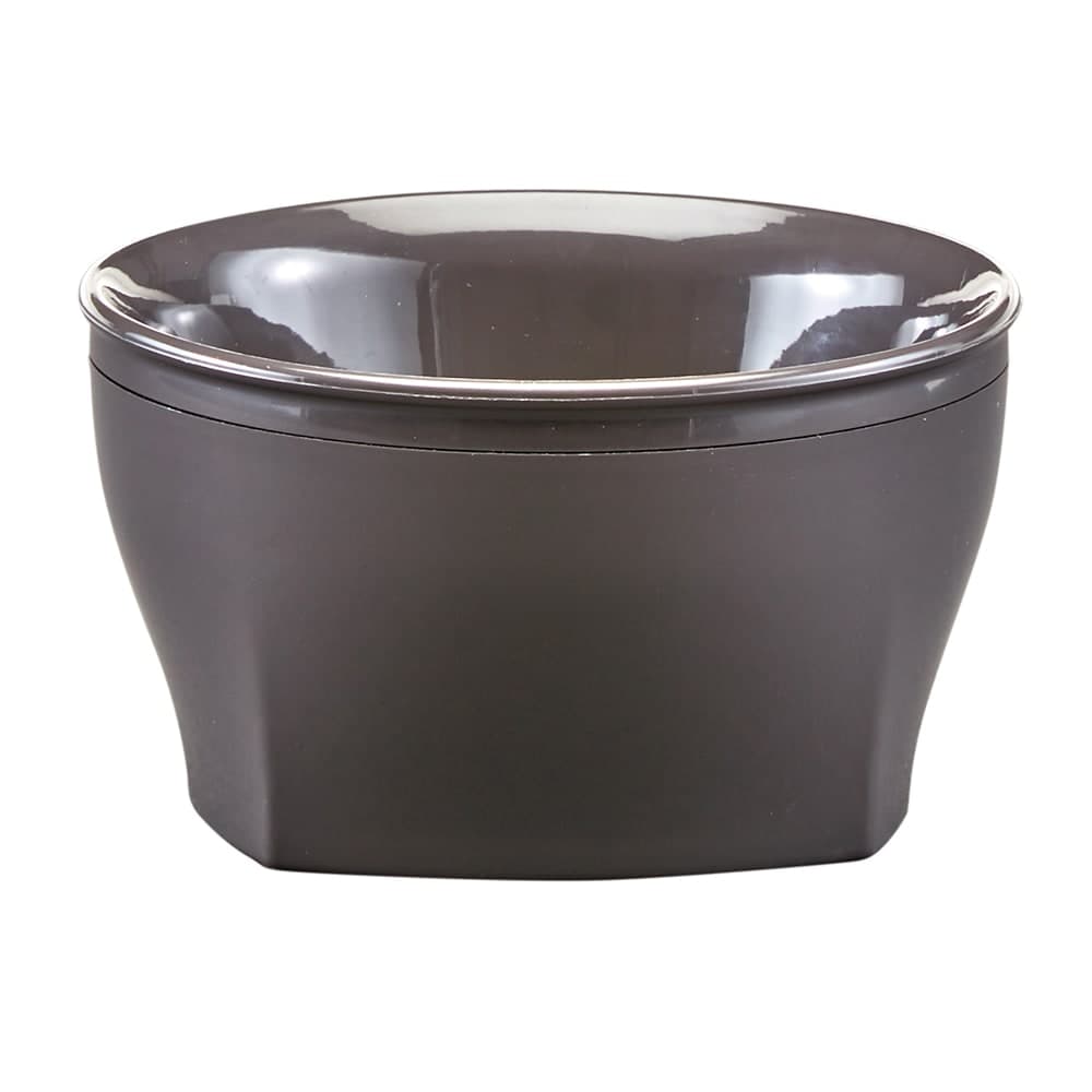 Cambro MDSHB9485 9 oz Round Harbor Collection Bowl - Plastic, Smoked Metal