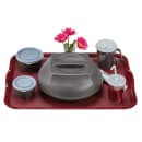 Cambro MDSHD9485 Harbor Collection Dome for 9" Plates - Plastic, Smoked Metal thumbnail 6