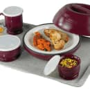 Cambro MDSL9487 9 1/2" Shoreline Collection Pellet Underliner - Cranberry thumbnail 5