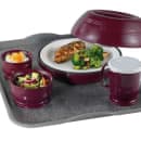 Cambro MDSL9487 9 1/2" Shoreline Collection Pellet Underliner - Cranberry thumbnail 7