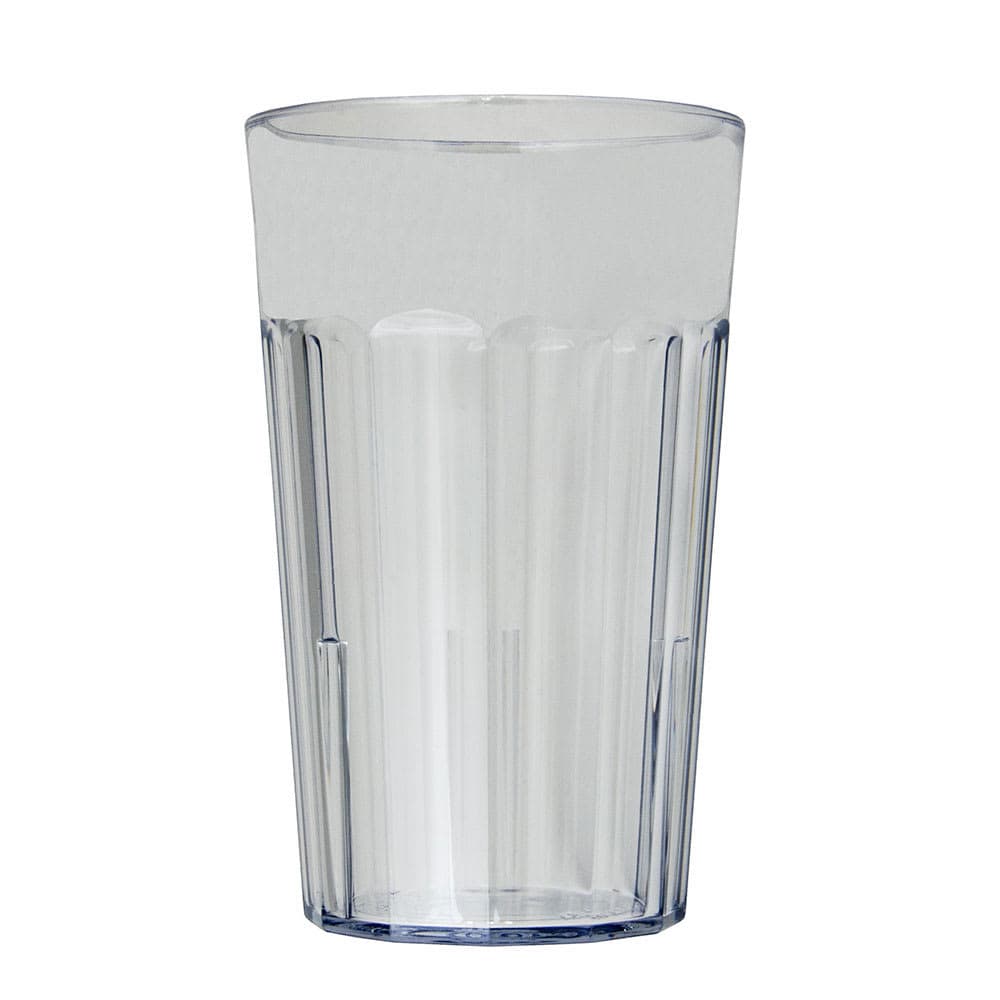 Cambro NT10152 10 oz Clear Fluted Plastic Tumbler