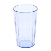 Cambro NT10153 10 oz Amber Fluted Plastic Tumbler thumbnail 2