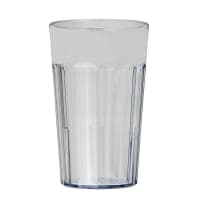 Cambro NT10153 10 oz Amber Fluted Plastic Tumbler thumbnail 3